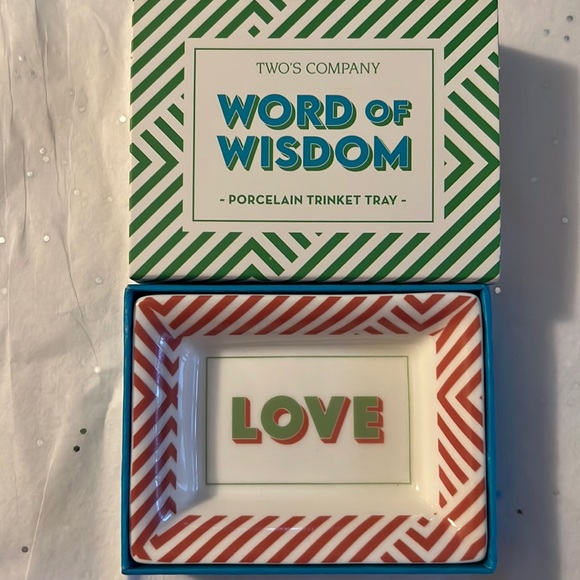 LOVE Words of Wisdom TRINKET TRAY * Gift Boxed * Brand New * Beautiful Gift * - Picture 2 of 5